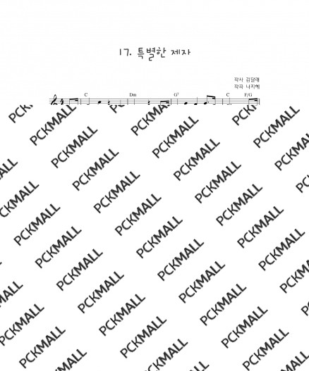 17. 특별한 제자